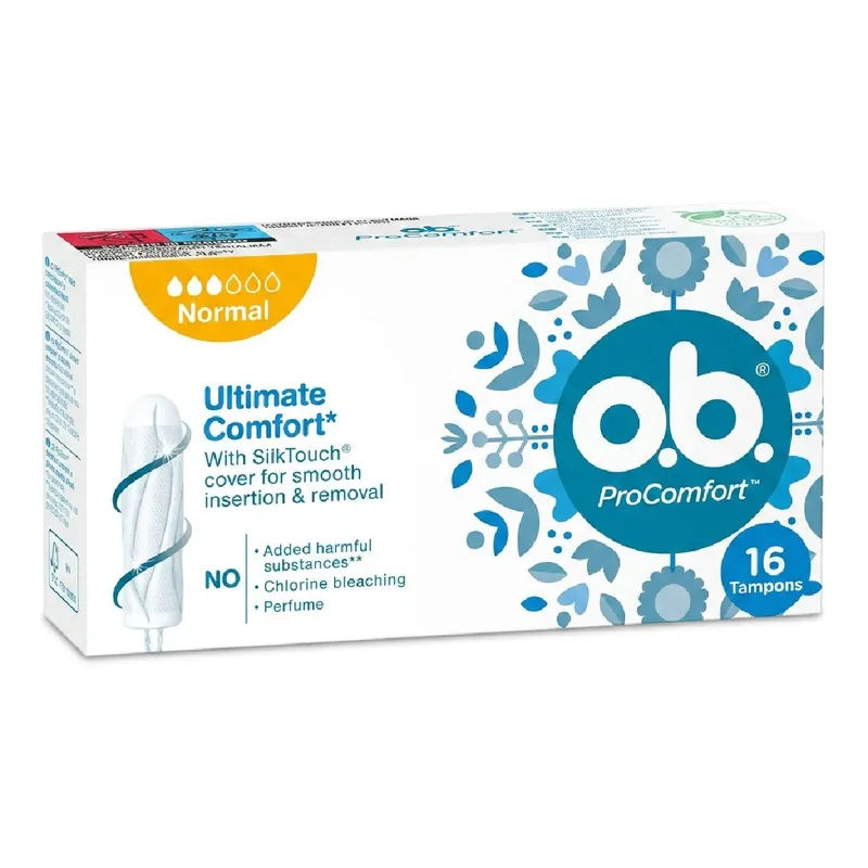 OB tampon egészségügyi 16 db-os PRO Comfort normal Biztonságos vásárlás